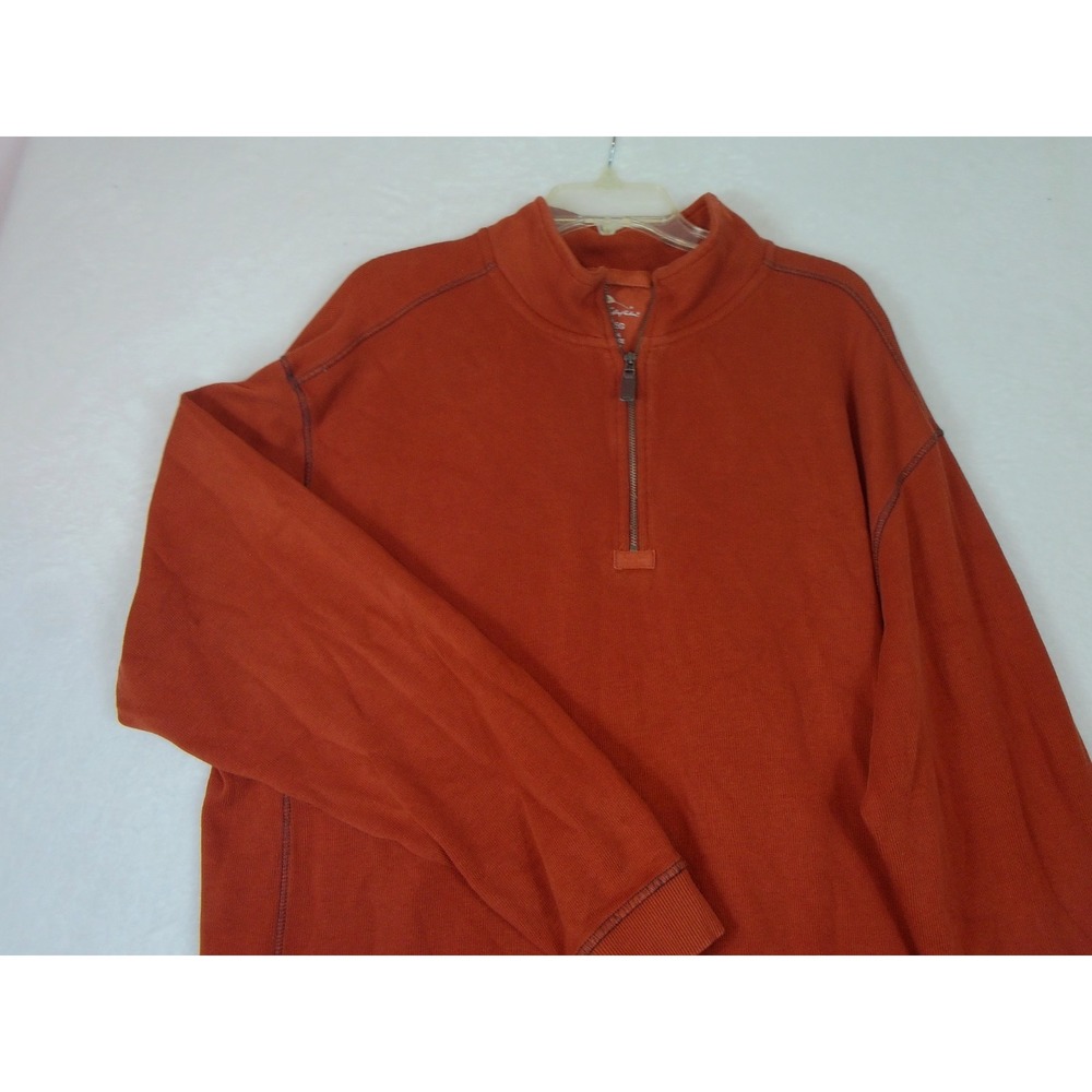 Bob‎ Timberlake Shirt Mens Extra Large Long Sleeve Pullover 1/4 Zip Rust